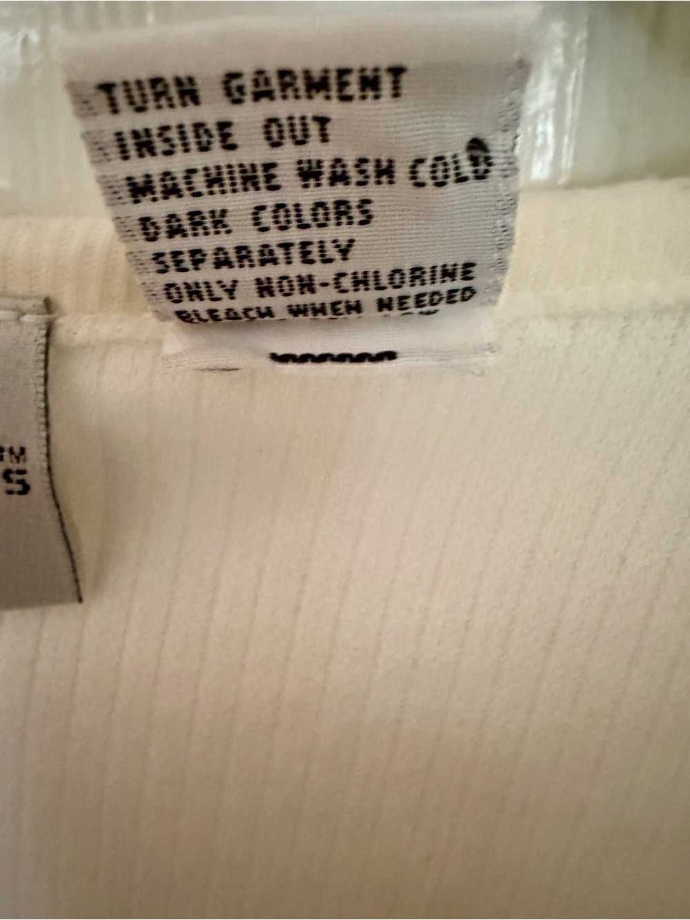 Cream Button-Front Ribbed Cardigan Size Large - Picture 5 of 6
